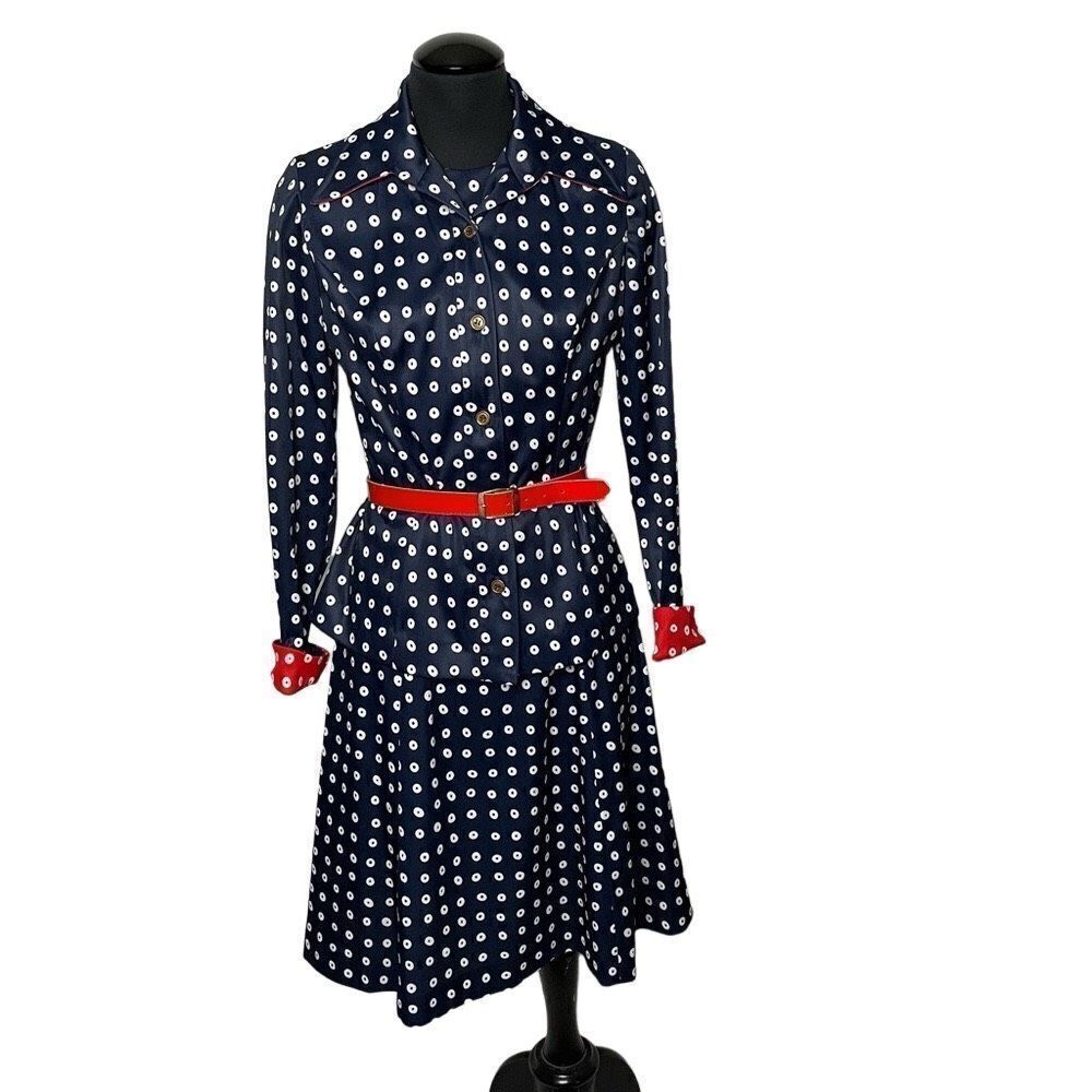 Vintage Handmade 1960’s Dress Set- Women’s S
